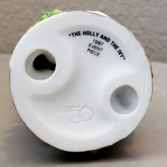 Dept 56 Holly and Ivy Porcelain Christmas Tree Village Accessory - Picture 2 of 6